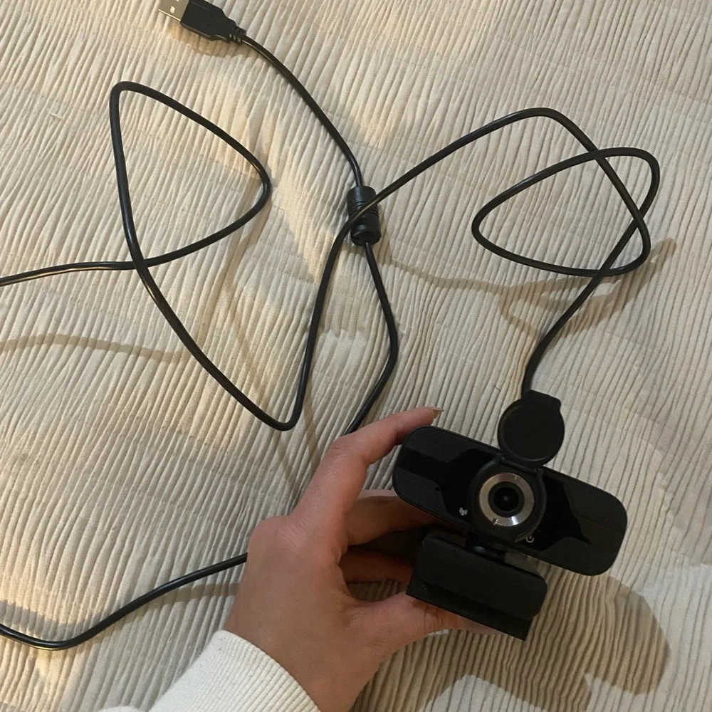 HD computer video webcam and tripod